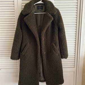 Lucky Brand - Olive Green Teddy Coat - XS